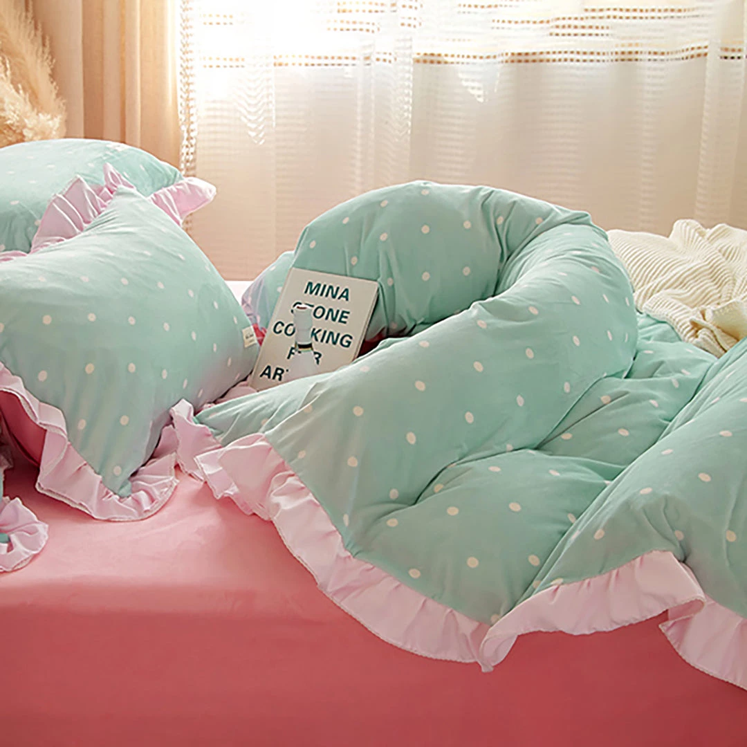Juwas Candy Pastels Polka Dot Bedding Set NEW ARRIVAL 7 Juwas Candy Pastels Polka Dot Bedding Set NEW ARRIVAL