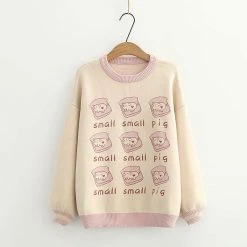 Juwas NEW ARRIVAL Kawaii Small Pig Cotton Sweater