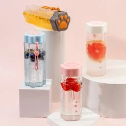 Juwas Kawaii Cat Paw Drinking Bottle