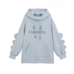 Juwas Cute Monster Changeful Letter Hoodie NEW ARRIVAL