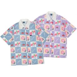 Juwas NEW ARRIVAL Harajuku Flowers Print Pajama Top