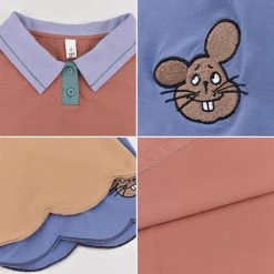 Juwas Witty Mouse Tri-Color Polo Shirt NEW ARRIVAL