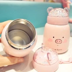 Juwas.com Online Store Pink Kawaii Pig Vacuum Cup NEW ARRIVAL