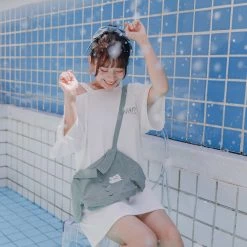 Juwas NEW ARRIVAL Kawaii Basic Tees With Fake Shirt Bag