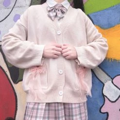 Juwas CLOTHING Basic Chic Pastel Knitted Cardigan Sweaters