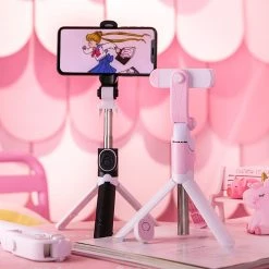Juwas.com Online Store NEW ARRIVAL Kawaii Bluetooth Extendable Selfie Monopod Tripod