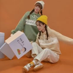 -Juwas Maruko N Tama-Chan Lovely Friends Hoodie NEW ARRIVAL