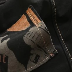 Juwas Letters Print Elastic Waist Harem Pants