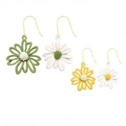 Juwas NEW ARRIVAL Mismatched Daisy Inspired Earrings