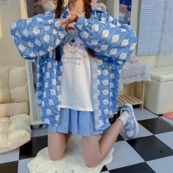 Juwas NEW ARRIVAL Baby Sheep Oversize Long Sleeve Shirt