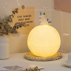 Juwas NEW ARRIVAL Unicorn Starry Night Light