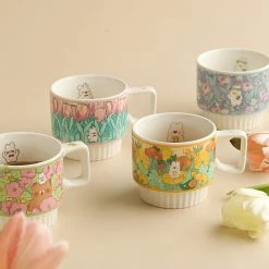 Juwas NEW ARRIVAL Cute Floral Ceramic Mug 16 Juwas NEW ARRIVAL Cute Floral Ceramic Mug