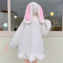 Juwas NEW ARRIVAL Cute Bunny Ear Hooded Coat