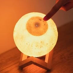 Juwas NEW ARRIVAL Lunar Moon Night Lamp Humidifier
