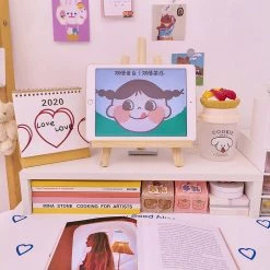 Juwas NEW ARRIVAL Laptop Wooden Shelf Rack