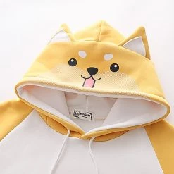 Juwas Cute Shiba Inu Warm Hoodie