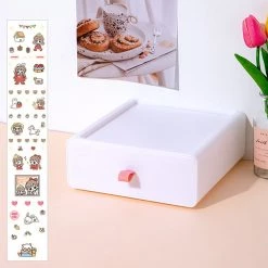 Juwas Kawaii Color Block Rectangle Mini Drawer NEW ARRIVAL