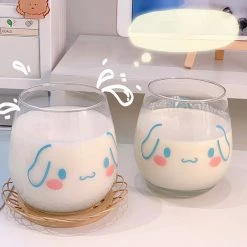 Juwas Cute Puppy Print Glass Cup NEW ARRIVAL