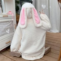 Juwas NEW ARRIVAL Cute Bunny Ear Hooded Coat