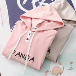 Juwas CLOTHING Little Panda Front Pocket Hoodie