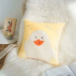 Juwas Cute Duck Throw Pillow