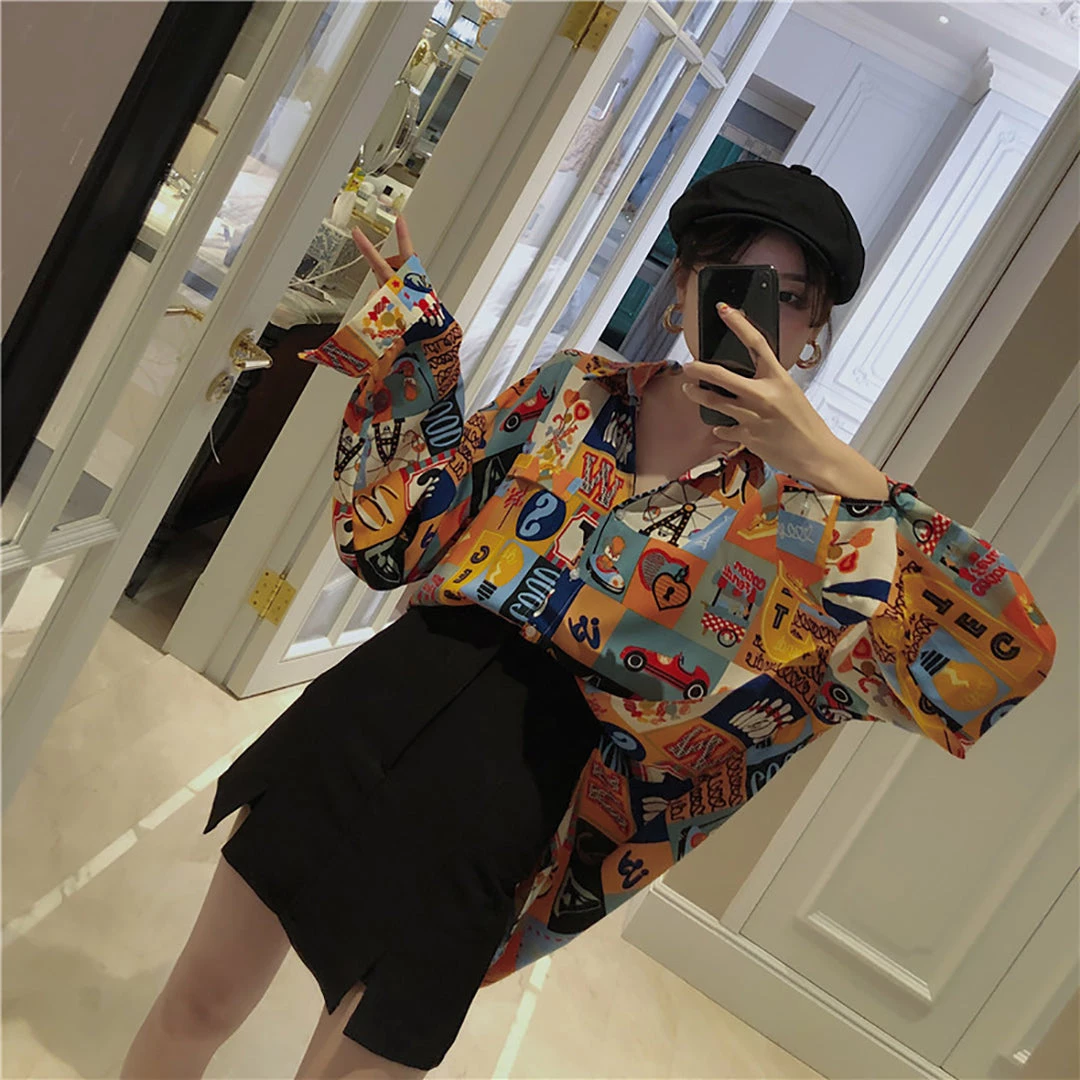 Juwas Vintage Color Block Long Sleeve Shirt NEW ARRIVAL 8 Juwas Vintage Color Block Long Sleeve Shirt NEW ARRIVAL