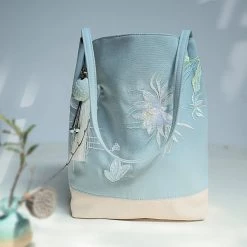 Juwas Flower Embroidery Cheongsam Shoulder Bag