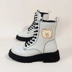 Juwas Cartoon Bear Martin Boots