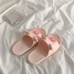 Juwas Pink Pig Home Slippers