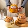 Juwas Cartoon Tiger Bear Ceramics Bowl NEW ARRIVAL