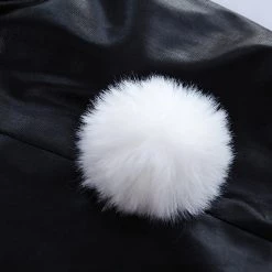 Juwas Sexy Black Bunny Latex Lingerie Costume