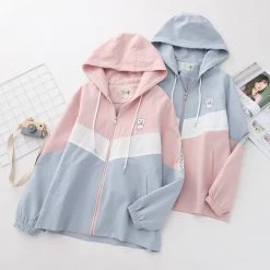 Juwas NEW ARRIVAL Cartoon Animal Embroidery Coat Tie Shirt Denim Pants