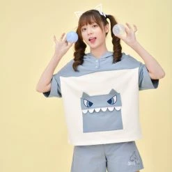 Juwas Kawaii Deep Sea Monster Hoodie And Shorts