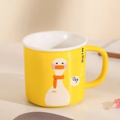 Juwas Cute Cartoon Duck Print Mug NEW ARRIVAL