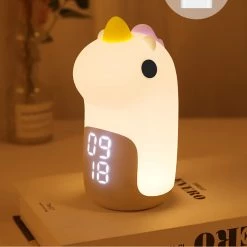 Juwas Unicorn Clock And Night Light