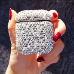 Juwas.com Online Store Luxury Rhinestone AirPods Case For AirPods 1 2