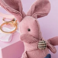 Juwas NEW ARRIVAL Bunny Hearts Mini Stuffed Keychain