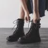 Juwas Chic Ankle High Lace Martin Boots