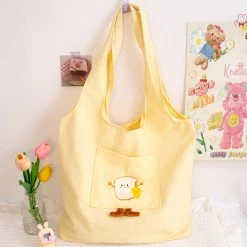 Juwas NEW ARRIVAL Yellow Sandwich Tote Bag