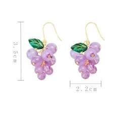 Juwas Sweet Grapes Silver Earrings NEW ARRIVAL