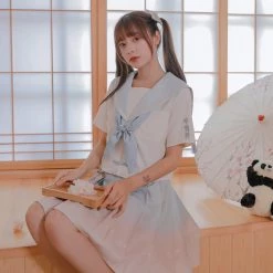 Juwas Dreamy Sakura Ombre Sailor Top And Skirt NEW ARRIVAL 12 Juwas Dreamy Sakura Ombre Sailor Top And Skirt NEW ARRIVAL