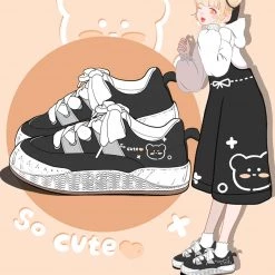 Juwas “So Cute” Bear Platform Ankle Shoes NEW ARRIVAL