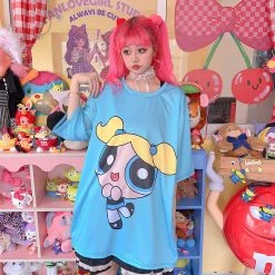 Juwas NEW ARRIVAL Harajuku Cartoon Animal Print Loose Summer T-shirt 21 Juwas NEW ARRIVAL Harajuku Cartoon Animal Print Loose Summer T-shirt