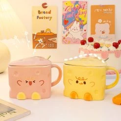 Juwas Cute Cheese Mug