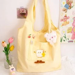 Juwas NEW ARRIVAL Yellow Sandwich Tote Bag