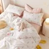 Juwas Flower Field Pastel Beddings Cover Set 1 Juwas Flower Field Pastel Beddings Cover Set
