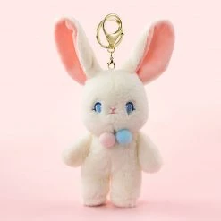 Juwas Cute Rabbit Plush Keychain