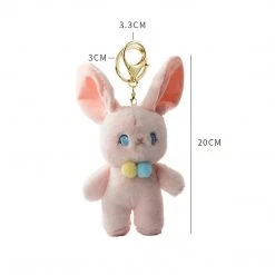 Juwas Cute Rabbit Plush Keychain