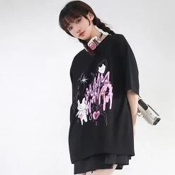 Juwas Funny Rabbit Graphics Print Cotton T-shirt NEW ARRIVAL