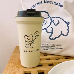 Juwas Kawaii Bear And Cow Hot Beverage Cup NEW ARRIVAL